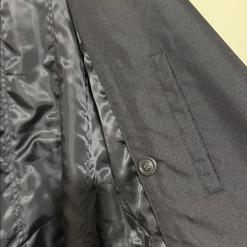 Joseph Abboud Black Polyester Double Breasted Lin… - image 7